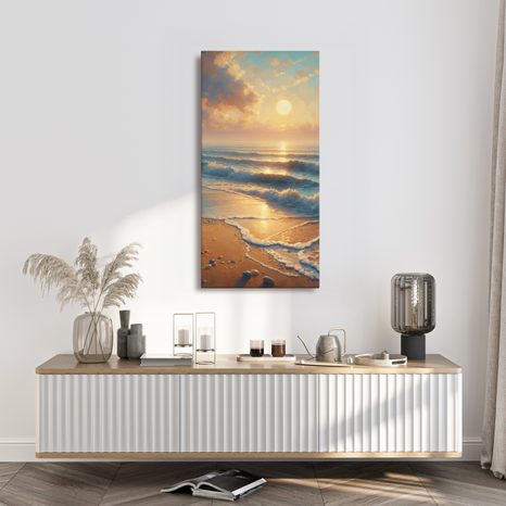 OBRAZ MOŘE ZALITÉHO SLUNCEM - OBRAZY VÝCHOD A ZÁPAD SLUNCE - OBRAZY