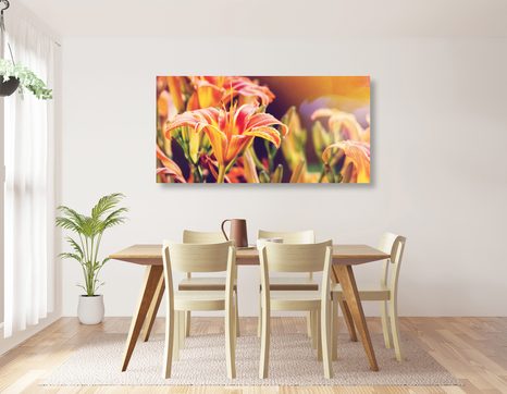 OBRAZ NÁDHERNE KVITNÚCE ZÁHRADNÉ KVETY - OBRAZY KVETOV - OBRAZY