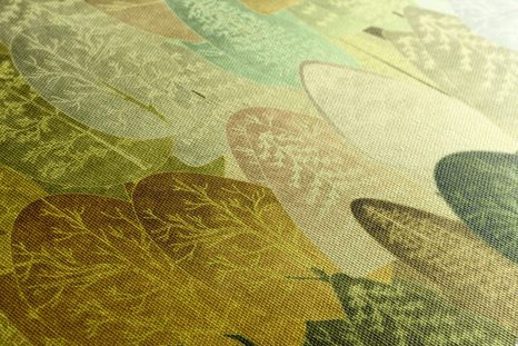 STAMPA SU TELA – ALBERI ASIMMETRICI VERDI - QUADRI DI NATURA E PAESAGGIO - STAMPE E QUADRI