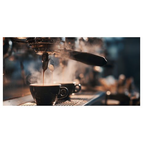 OBRAZ VOŇAVÁ KÁVA NA STOLE - OBRAZY JÍDLA A NÁPOJE - OBRAZY