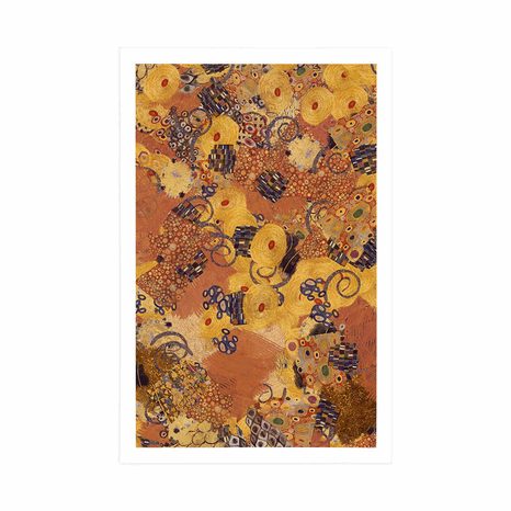 POSTER – ASTRAZIONE ISPIRATA A G. KLIMT - ASTRATTO E MODELLATO - POSTER
