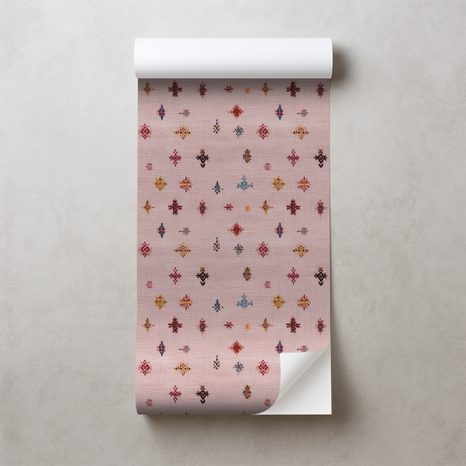 SAMOLEPÍCÍ TAPETA PASTELOVÉ ETNO VZORY - VZOROVANÉ TAPETY - TAPETY