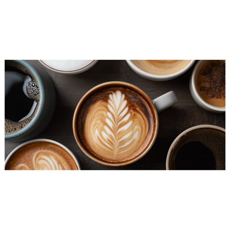 OBRAZ KÁVOVÁ POHODA NA STOLE - OBRAZY JÍDLA A NÁPOJE - OBRAZY