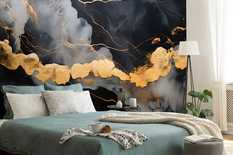 TAPETA IMITACIJA CRNI MRAMOR - MRAMORNE TAPETE - TAPETE