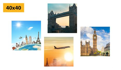 SET DI QUADRI – PER GLI AMANTI DI LONDRA - COLLEZIONI DI QUADRI - STAMPE E QUADRI