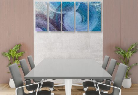 TABLOU 5-PIESE LINII ABSTRACTE MODERNE - TABLOURI ABSTRACTE - TABLOURI