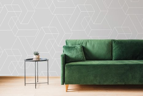 TAPETA ŠEDÁ SKLÁDAČKA VZORŮ - VZOROVANÉ TAPETY - TAPETY