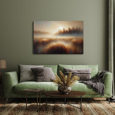 OBRAZ MLHAVÉ RÁNO - OBRAZY VÝCHOD A ZÁPAD SLUNCE - OBRAZY