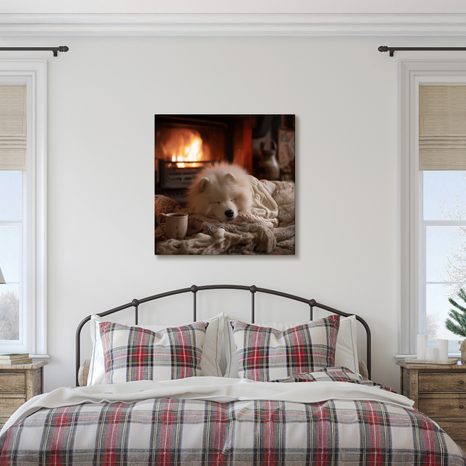 VÁNOČNÍ OBRAZ ÚTULNÁ ZIMNÍ ATMOSFÉRA - VÁNOČNÍ A ZIMNÍ OBRAZY - OBRAZY