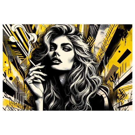 WANDBILD FRAU IM MODERNEN STIL - WANDBILDER FRAUEN - BILDER