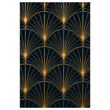 CANVASTAVLA ELEGANT GEOMETRI I GULD - VINTAGE- OCH RETROTAVLOR - TAVLOR