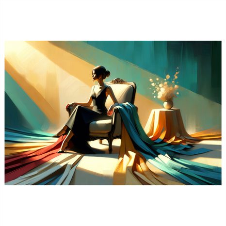 OBRAZ ELEGANCE V ZÁŘI SVĚTLA - OBRAZY ŽENY - OBRAZY