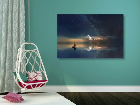 SLIKA LADJA NA MORJU - SLIKE NARAVE IN POKRAJINE - SLIKE