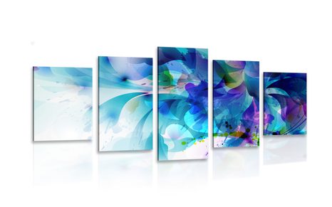5-PIECE CANVAS PRINT COLORED ABSTRACTION