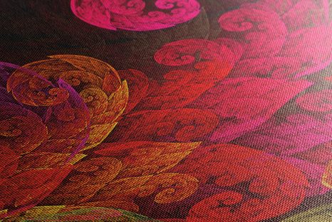 WANDBILD ABSTRAKTE PASTELLBLÄTTER - ABSTRAKTE BILDER - BILDER