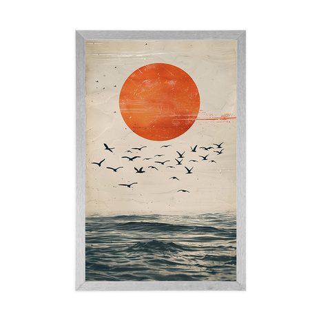 PLAGÁT JAPANDI MESIAC NAD MOROM - JAPANDI - PLAGÁTY