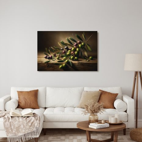 OBRAZ STŘEDOMOŘSKÉ OLIVY - OBRAZY STROMY A LISTY - OBRAZY