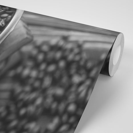 ΑΥΤΟΚΌΛΛΗΤΗ ΤΟΙΧΟΓΡΑΦΊΑ ΑΣΠΡΌΜΑΥΡΟΣ VINTAGE ΜΎΛΟΣ ΚΑΦΈ - ΑΥΤΟΚΌΛΛΗΤΕΣ ΤΑΠΕΤΣΑΡΊΕΣ - ΤΑΠΕΤΣΑΡΊΕΣ