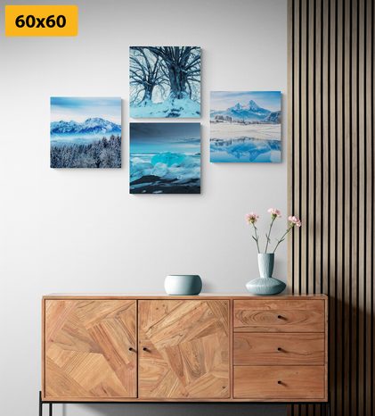 SET OBRAZOV SNEHOVÉ KRÁĽOVSTVO - ZOSTAVY OBRAZOV - OBRAZY