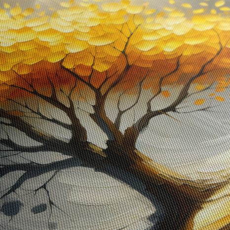 WANDBILD HERBSTLICHER LEBENSBAUM IM GLANZ - BILDER BÄUME DES LEBENS - BILDER