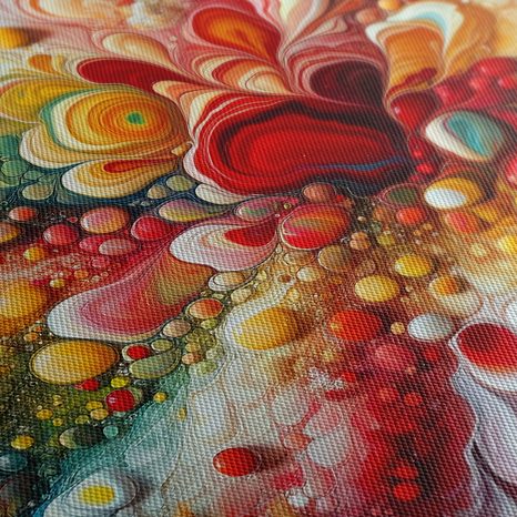 WANDBILD PULSIERENDE ENERGIE UND FARBEN - WANDBILDER ABSTRAKTE FORMEN - BILDER