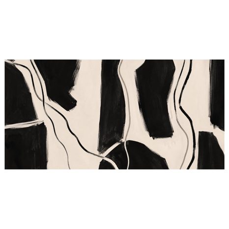 TABLEAU SUR TOILE – FORMES MINIMALISTES EN NOIR ET BLANC - IMAGES FORMES ABSTRAITES - TABLEAUX