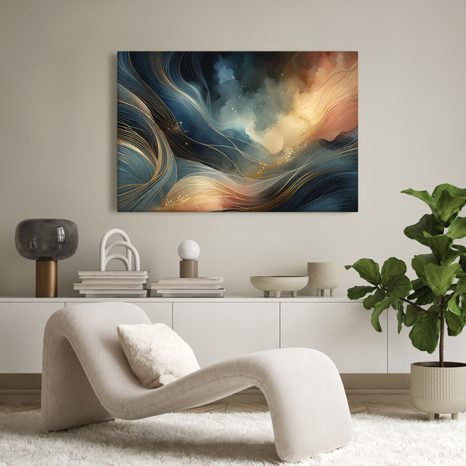 OBRAZ PLYNUTÍ SVĚTLA A TMY - OBRAZY ABSTRAKTNÍ TVARY - OBRAZY