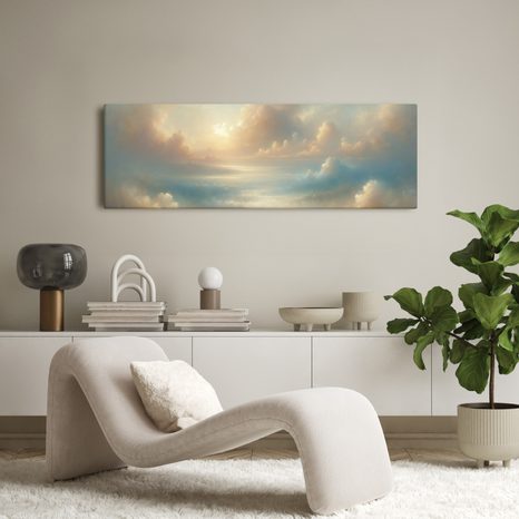 OBRAZ SVĚTLO V OBLACÍCH - OBRAZY VÝCHOD A ZÁPAD SLUNCE - OBRAZY
