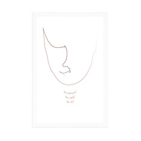 PLAKÁT S PASPARTOU MINIMALISMUS S NÁPISEM - MOTIVY Z NAŠÍ DÍLNY - PLAKÁTY