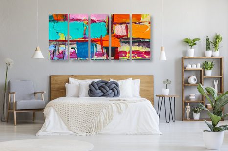 5-RÉSZES KÉP ABSZTRAKT DIZÁJN MŰVÉSZETE - ABSZTRAKT KÉPEK - KÉPEK