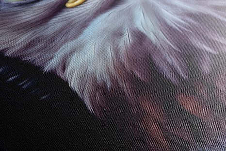 QUADRO SU TELA – AQUILA CON CUFFIE - QUADRI DI ANIMALI DA FESTA CON LE CUFFIE - STAMPE E QUADRI