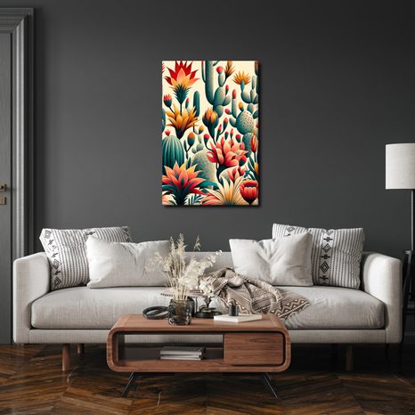 OBRAZ KAKTUSY A EXOTICKÉ KVĚTY - OBRAZY KVĚTŮ - OBRAZY