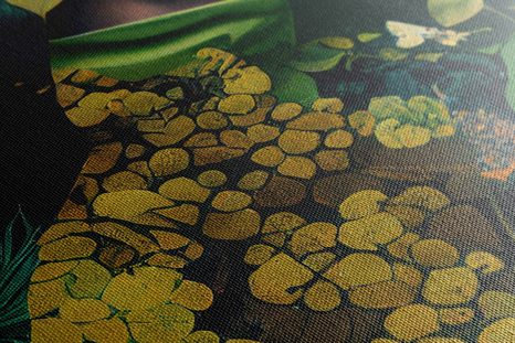 WANDBILD FRAU IN DEN ARMEN DER NATUR - WANDBILDER FRAUEN - BILDER