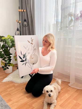 OBRAZ RASTLINKY V BOHO ŠTÝLE - OBRAZY STROMY A LISTY - OBRAZY