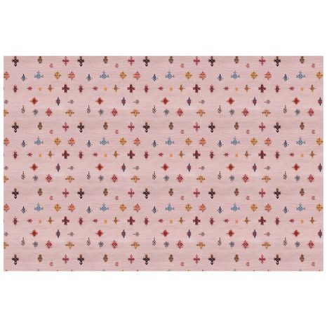 TAPETE PASTELLFARBENE ETHNO-MUSTER - GEMUSTERTE TAPETEN - TAPETEN