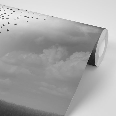 SAMOLEPÍCÍ TAPETA ABSTRAKTNÍ TVÁŘ V PODOBĚ STROMU - SAMOLEPÍCÍ TAPETY - TAPETY