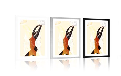 PLAKÁT S PASPARTOU BOHÉMSKÝ ŽIVOT ŽENY - PLAKÁTY - TOTÁLNÍ VÝPRODEJ 🔥