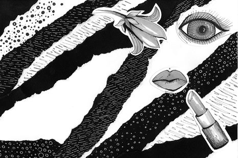 SAMOLEPÍCÍ TAPETA ČERNOBÍLÁ MÓDNÍ IKONA - SAMOLEPÍCÍ TAPETY - TAPETY