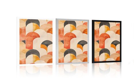 POSZTER MODERN ALAKZATOK PEACH FUZZ. - ABSZTRAKT ALAKZATOK - POSZTEREK