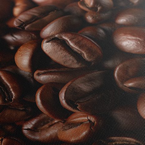 WANDBILD KAFFEEBOHNEN IM DETAIL - BILDER VON ESSEN UND GETRÄNKEN - BILDER