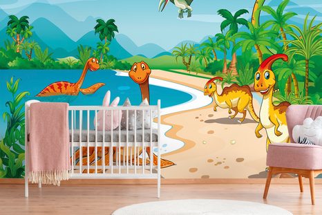 TAPETE IM LAND DER DINOSAURIER - TAPETEN - 🔥 TOTALAUSVERKAUF