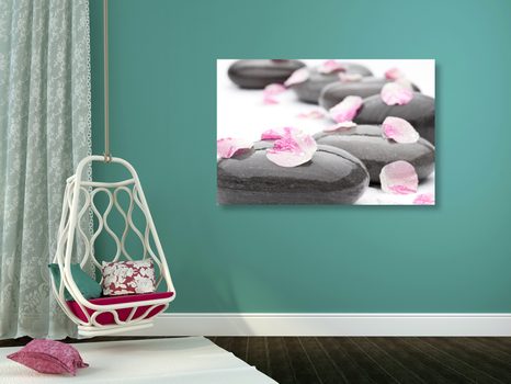 OBRAZ LUPIENKY NA WELLNESS KAMEŇOCH - OBRAZY FENG SHUI - OBRAZY