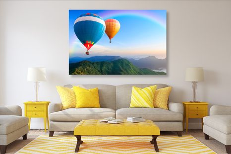 OBRAZ DOBRODRUŽNÉ BALÓNY - OBRAZY PŘÍRODY A KRAJINY - OBRAZY