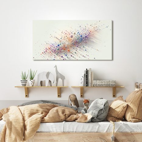 WANDBILD EXPLOSION BUNTER BLASEN AUF DER LEINWAND - WANDBILDER ABSTRAKTE FORMEN - BILDER