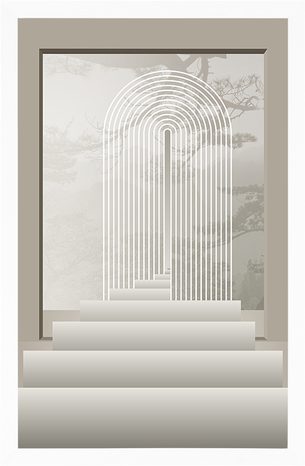 POSTER TREPPE INS PARADIES MID-CENTURY - MOTIVE AUS UNSERER WERKSTATT - POSTER