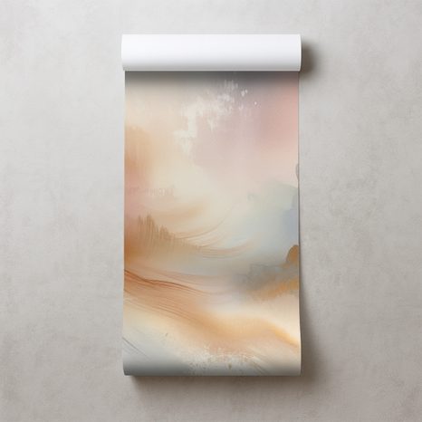 FOTOTAPETA PASTELOVÉ ABSTRAKTNÍ AKVARELOVÉ TAHY - ABSTRAKTNÍ TAPETY - TAPETY