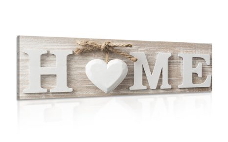 PICTURE WITH THE WORDS HOME IN VINTAGE DESIGN