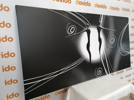 OBRAZ ETNO LÁSKA V ČIERNOBIELOM PREVEDENÍ - ČIERNOBIELE OBRAZY - OBRAZY