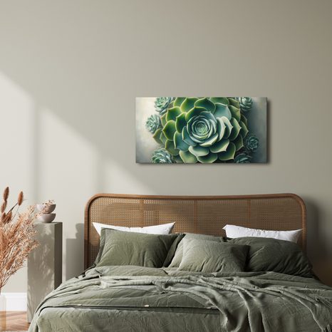 WANDBILD SCHÖNHEIT DER SUKKULENTE - BOTANISCHE BILDER - BILDER