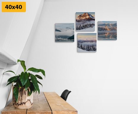 BILDER-SET VERSCHNEITE WINTERLANDSCHAFT - BILDERSETS - BILDER